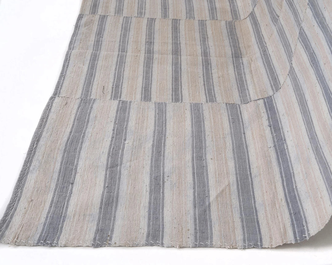 Multicolor Turkish Kilim Rug 5'6" x 8'8" Flat-Weave pattern