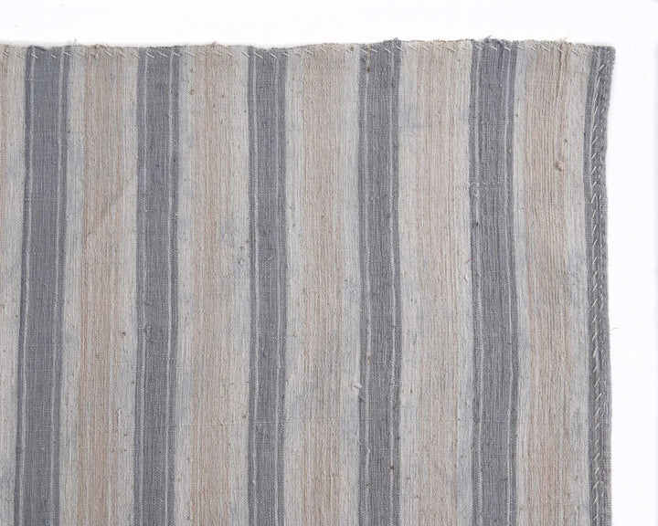 Multicolor Turkish Kilim Rug 5'6" x 8'8" Flat-Weave texture