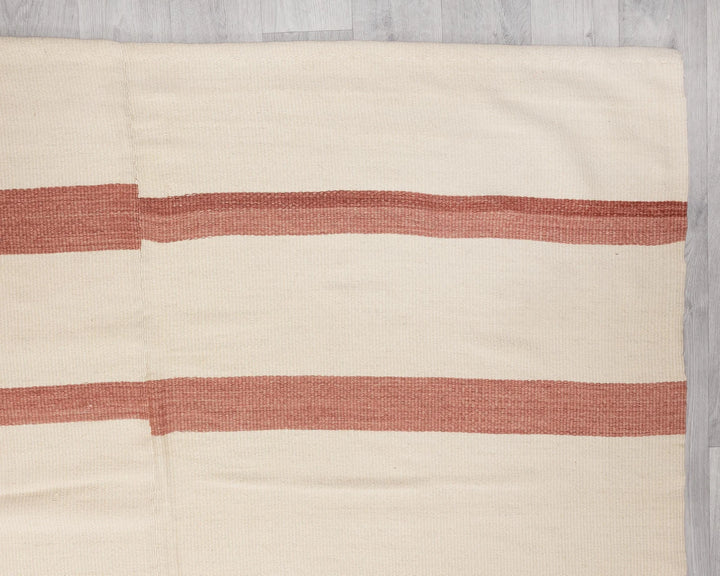 Beige Turkish Kilim Rug 10' x 13' 1" Flat-Weave | No. VR43353