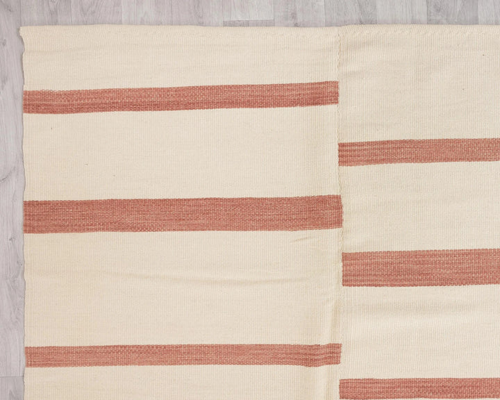 Beige Turkish Kilim Rug 10' x 13' 1" Flat-Weave | No. VR43353