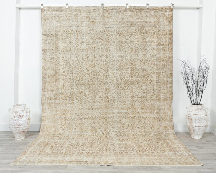 Multicolor Turkish Oushak Rug 7' x 10' 2" Hand-Knotted | No. VR43471