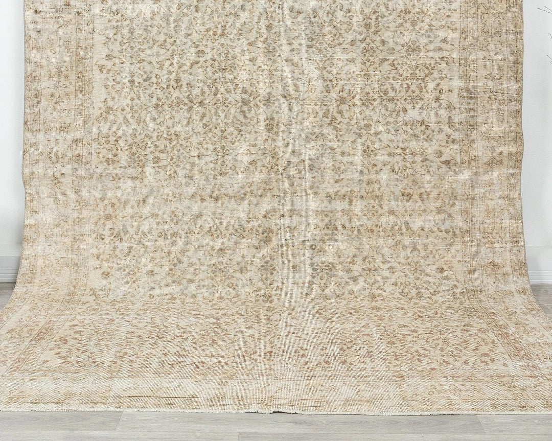 Multicolor Turkish Oushak Rug 7' x 10' 2" Hand-Knotted | No. VR43471