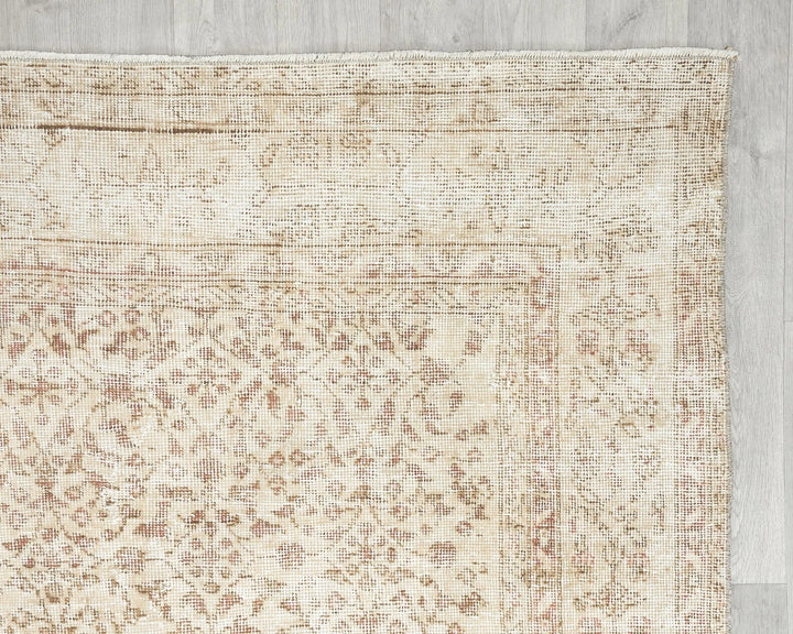 Multicolor Turkish Oushak Rug 7' x 10' 2" Hand-Knotted | No. VR43471