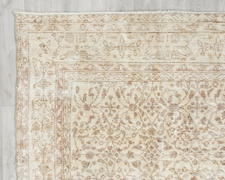 Multicolor Turkish Oushak Rug 7' x 10' 2" Hand-Knotted | No. VR43471