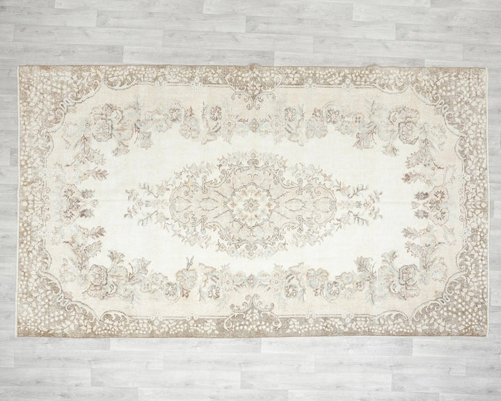 Multicolor Turkish Oushak Rug 10' 2" x 6' 3" Hand-Knotted | No. VR43587