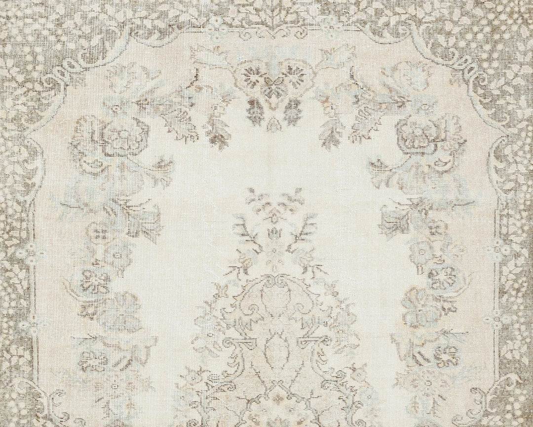 Multicolor Turkish Oushak Rug 10' 2" x 6' 3" Hand-Knotted | No. VR43587