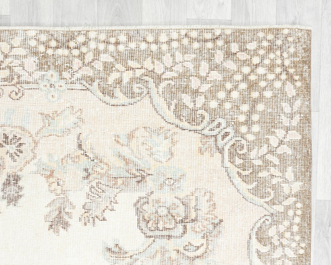 Multicolor Turkish Oushak Rug 10' 2" x 6' 3" Hand-Knotted | No. VR43587