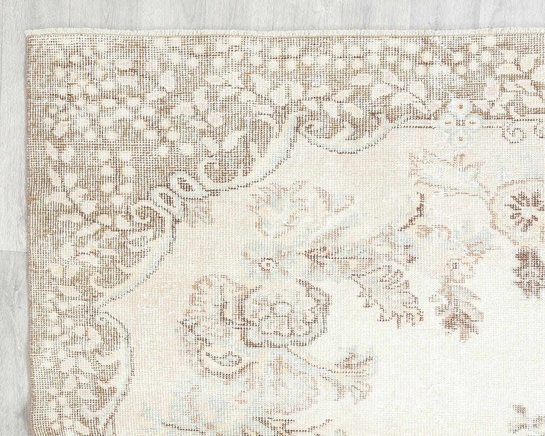 Multicolor Turkish Oushak Rug 10' 2" x 6' 3" Hand-Knotted | No. VR43587