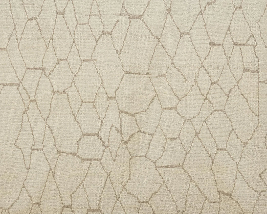 Beige Turkish Oushak Rug 9' x 12' 6" Hand-Knotted | No. VR43598