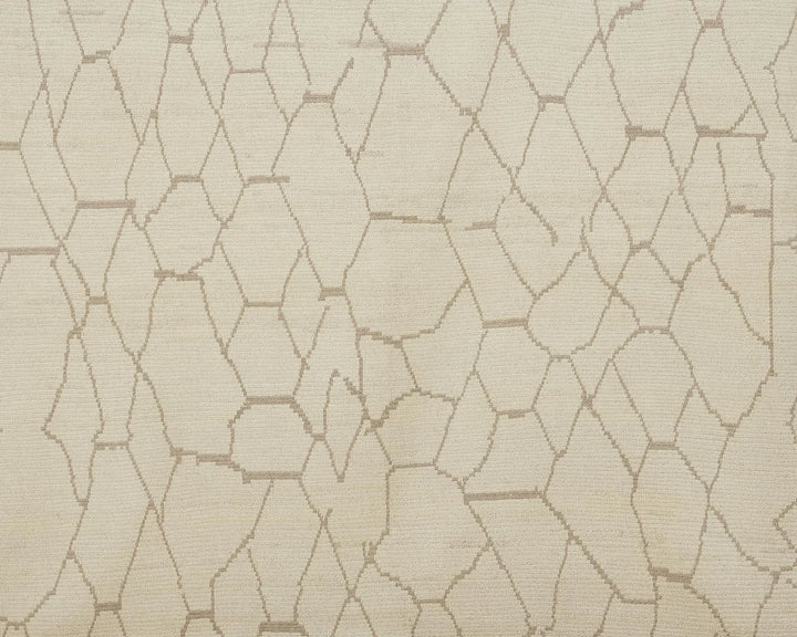 Beige Turkish Oushak Rug 9' x 12' 6" Hand-Knotted | No. VR43598