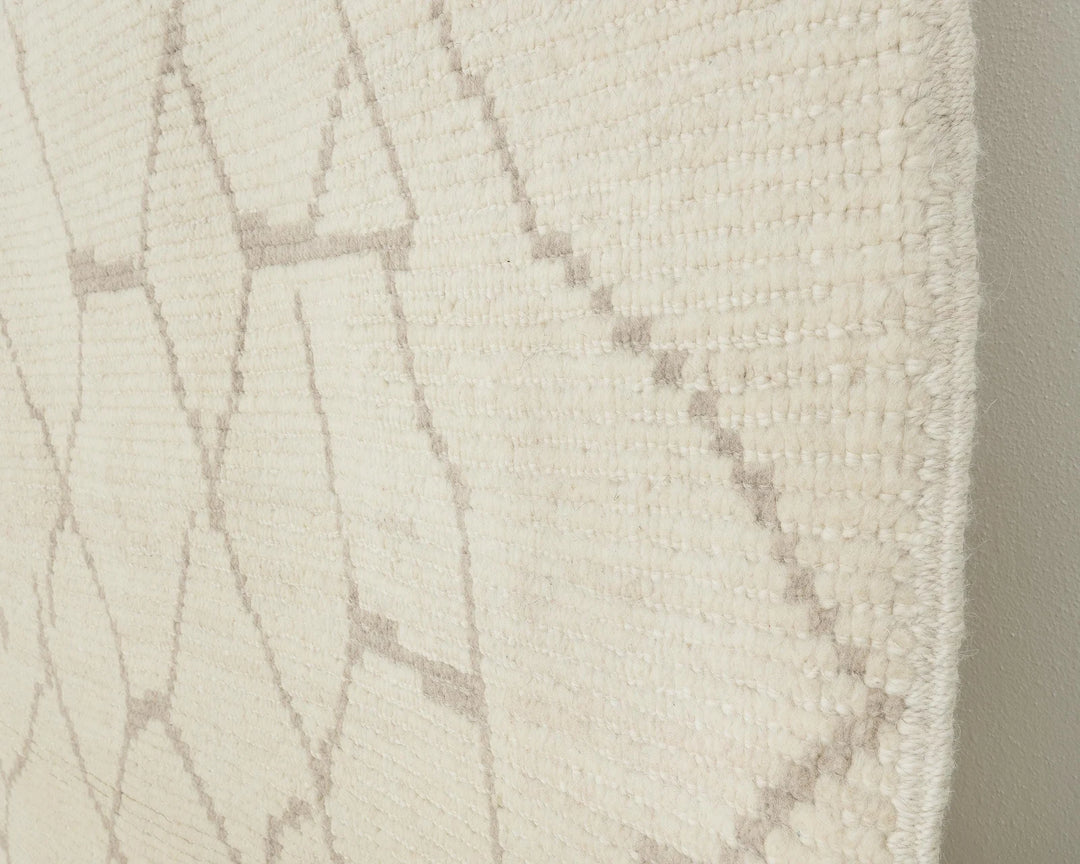 Beige Turkish Oushak Rug 9' x 12' 6" Hand-Knotted | No. VR43598