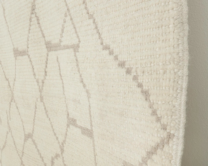 Beige Turkish Oushak Rug 9' x 12' 6" Hand-Knotted | No. VR43598