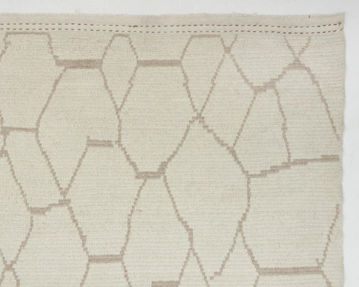Beige Turkish Oushak Rug 9' x 12' 6" Hand-Knotted | No. VR43598