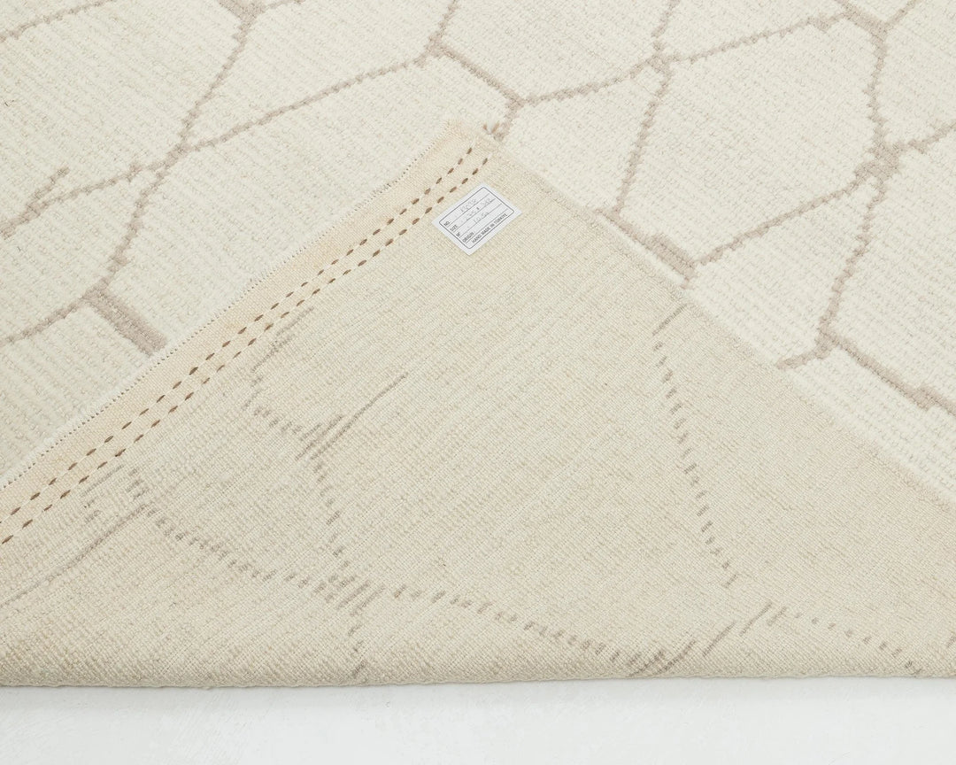 Beige Turkish Oushak Rug 9' x 12' 6" Hand-Knotted | No. VR43598