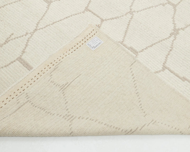 Beige Turkish Oushak Rug 9' x 12' 6" Hand-Knotted | No. VR43598