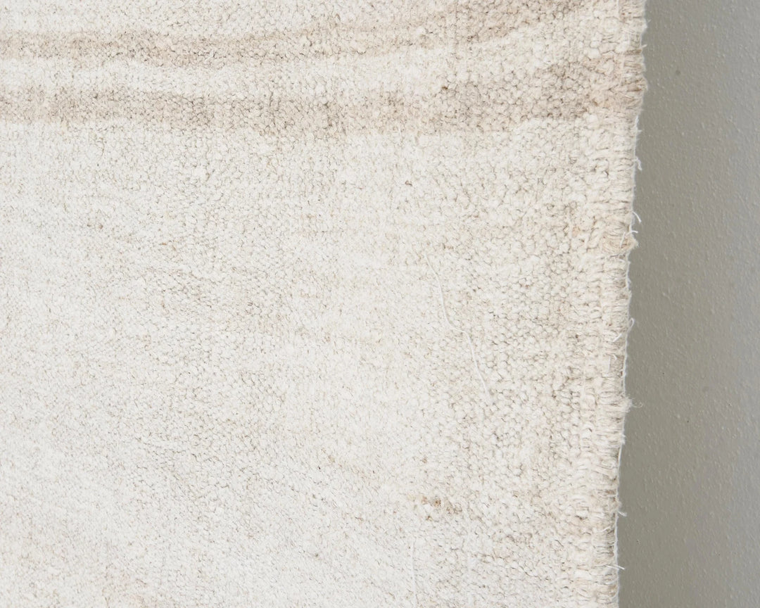 White Turkish Kilim Rug 8' 2" x 5' 3" Flat-Weave | No. VR43669