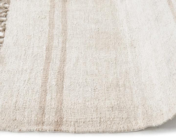 White Turkish Kilim Rug 8' 2" x 5' 3" Flat-Weave | No. VR43669