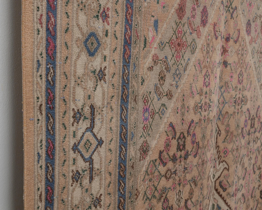 Multicolor Turkish Oushak Rug 6'7" x 9'6" Hand-Knotted | No. VR43731