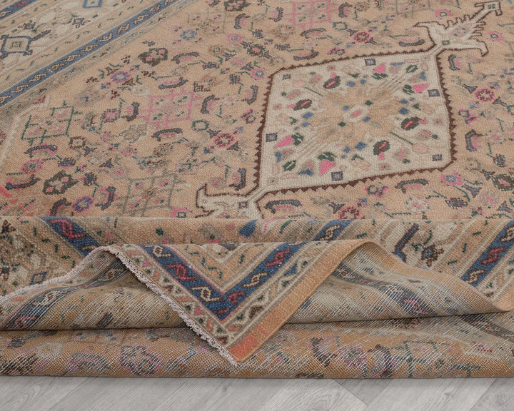 Multicolor Turkish Oushak Rug 6'7" x 9'6" Hand-Knotted | No. VR43731