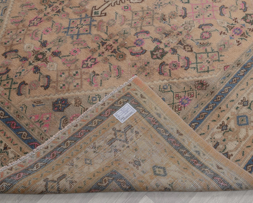 Multicolor Turkish Oushak Rug 6'7" x 9'6" Hand-Knotted | No. VR43731