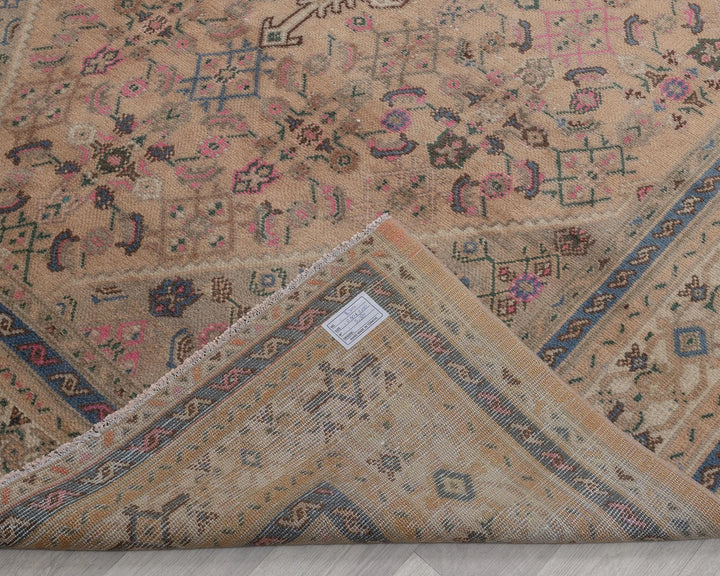 Multicolor Turkish Oushak Rug 6'7" x 9'6" Hand-Knotted | No. VR43731