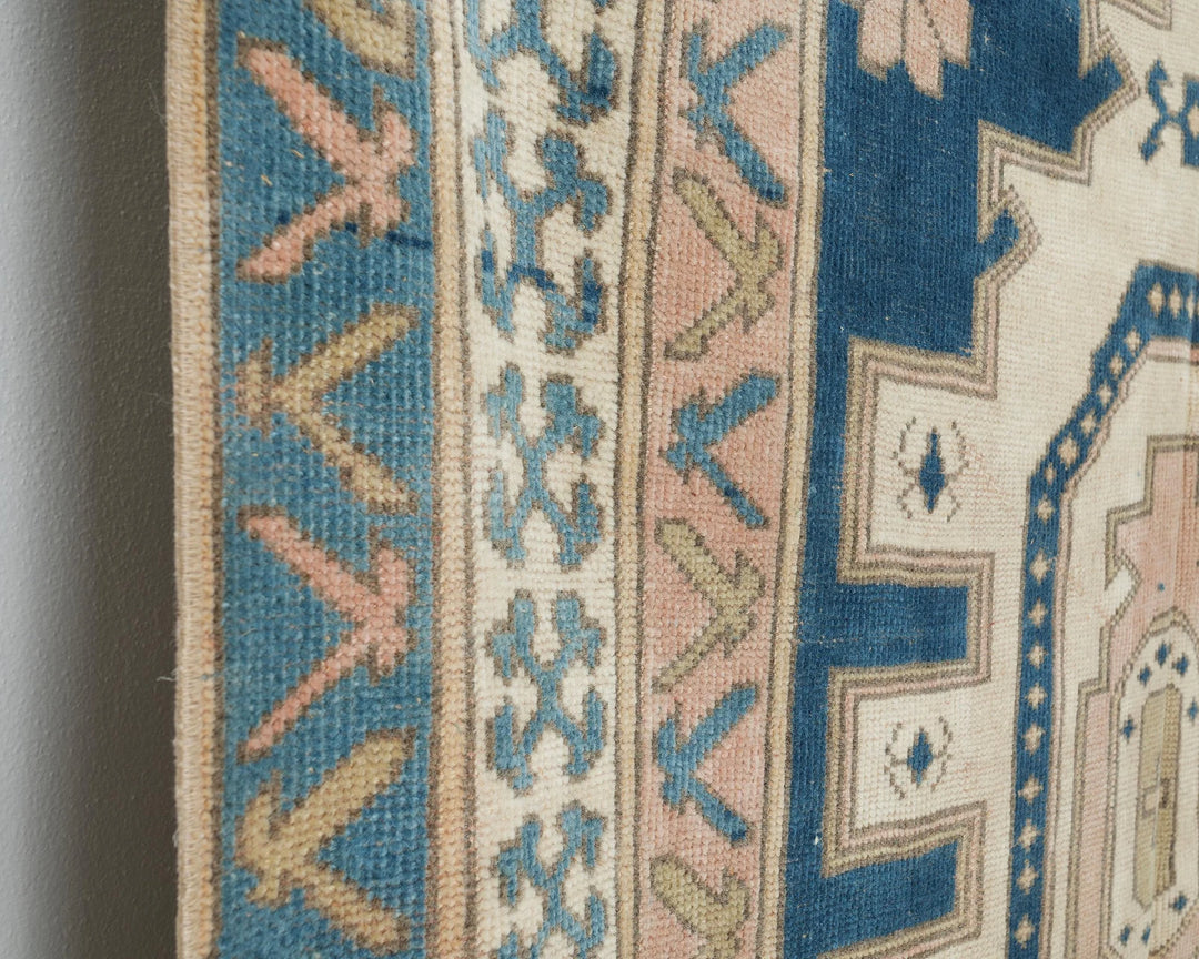 Pink Turkish Oushak Rug 5' 2" x 8' 1" Hand-Knotted | No. VR43898