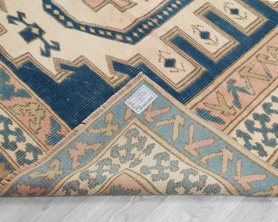 Pink Turkish Oushak Rug 5' 2" x 8' 1" Hand-Knotted | No. VR43898