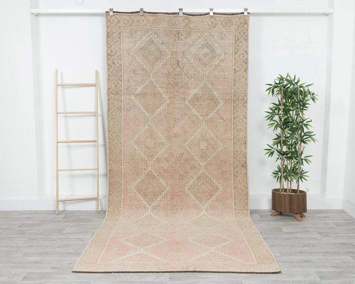 Multicolor Turkish Vintage Rug 4' 10" x 10' 6" Hand-Knotted | No. VR43929