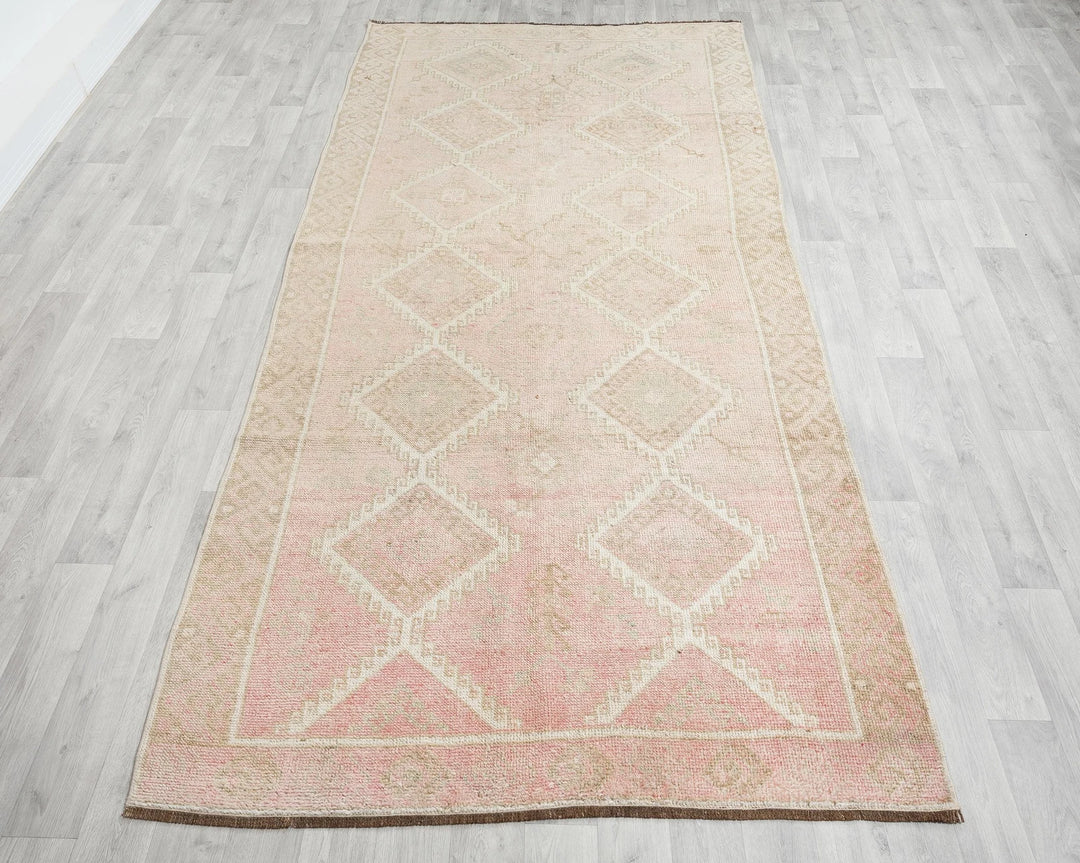 Multicolor Turkish Vintage Rug 4' 10" x 10' 6" Hand-Knotted | No. VR43929