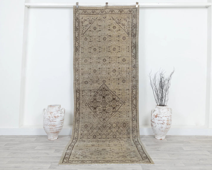 Multicolor Turkish Oushak Rug 3' 7" x 9' 10" Hand-Knotted | No. VR43930