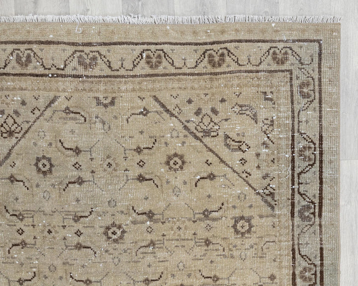 Multicolor Turkish Oushak Rug 3' 7" x 9' 10" Hand-Knotted | No. VR43930