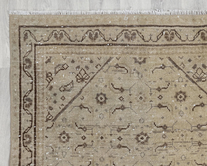 Multicolor Turkish Oushak Rug 3' 7" x 9' 10" Hand-Knotted | No. VR43930