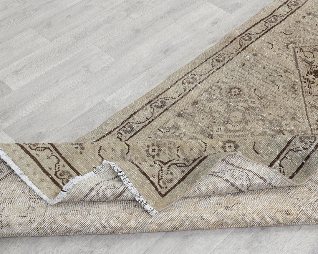 Multicolor Turkish Oushak Rug 3' 7" x 9' 10" Hand-Knotted | No. VR43930