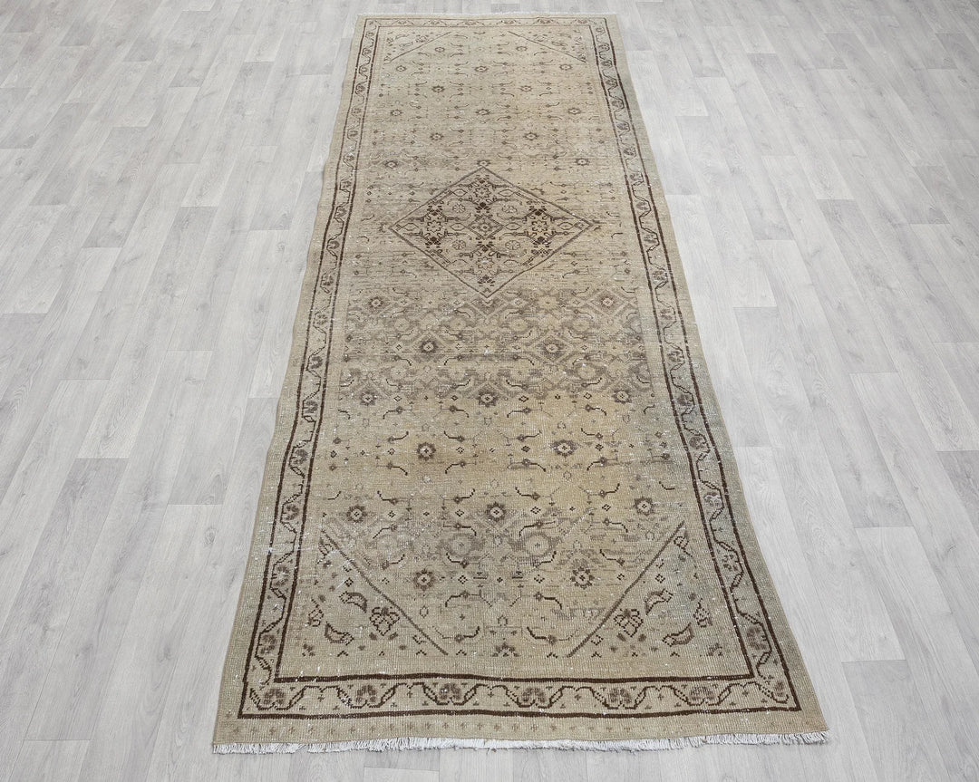 Multicolor Turkish Oushak Rug 3' 7" x 9' 10" Hand-Knotted | No. VR43930