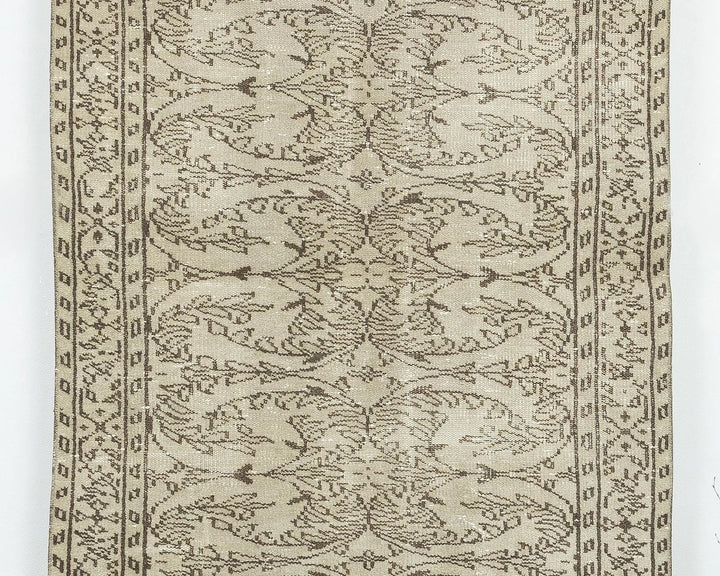 Beige Oushak Rug 3' 8" x 7' | No. VR43936