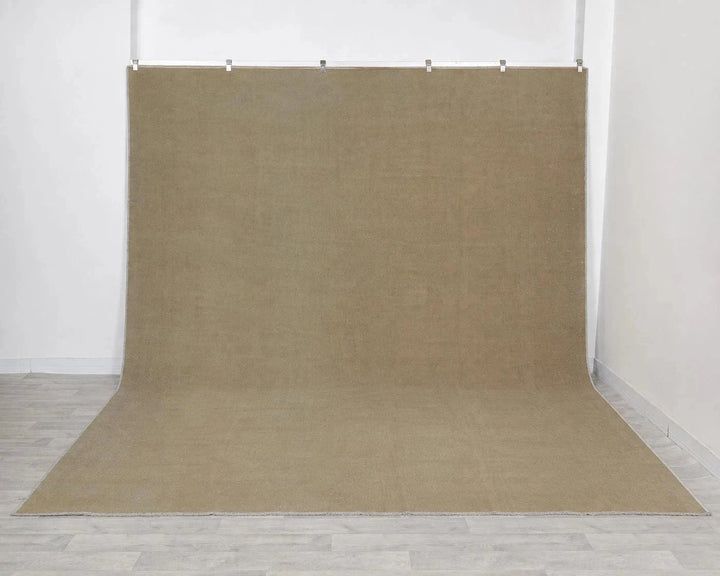 Beige Turkish Vintage Rug 11' 10" x 14' 7" Hand-Knotted | No. VR43968