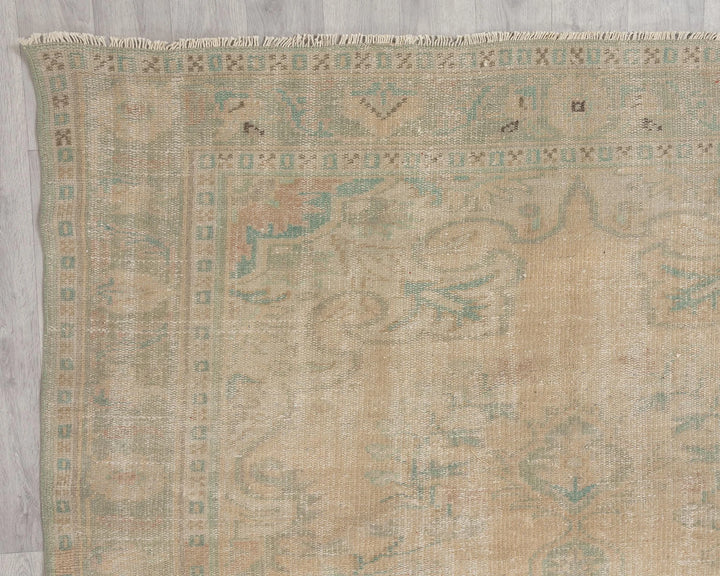 Multicolor Turkish Oushak Rug 5' 11" x 9' 6" Hand-Knotted | No. VR44021