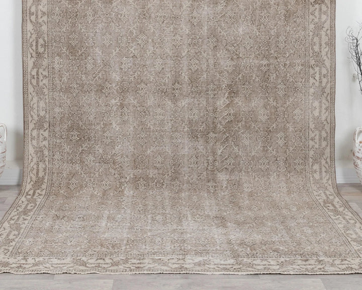 Multicolor Turkish Oushak Rug 7' 2" x 10' 5" Hand-Knotted | No. VR44488
