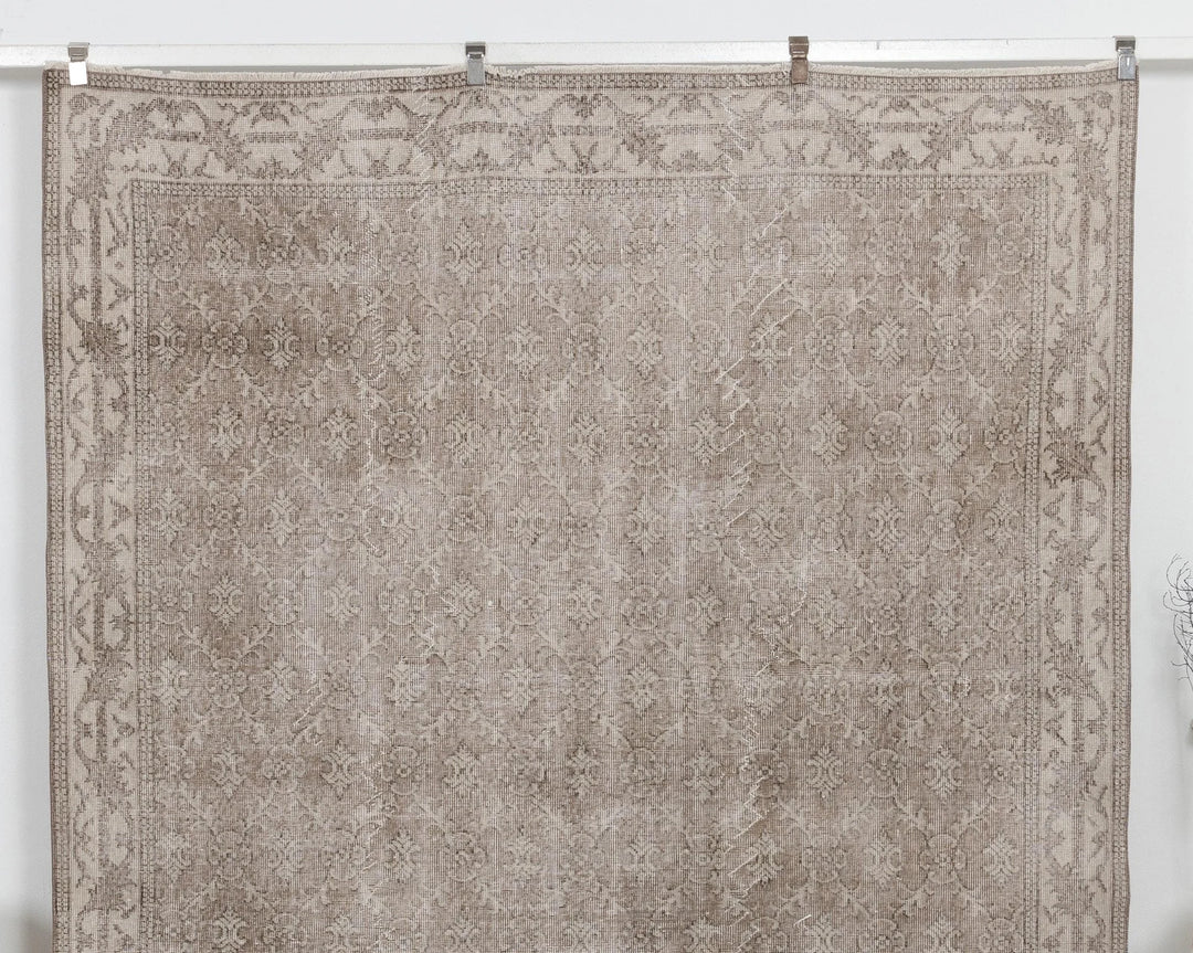 Multicolor Turkish Oushak Rug 7' 2" x 10' 5" Hand-Knotted | No. VR44488