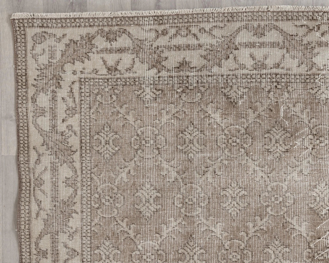 Multicolor Turkish Oushak Rug 7' 2" x 10' 5" Hand-Knotted | No. VR44488
