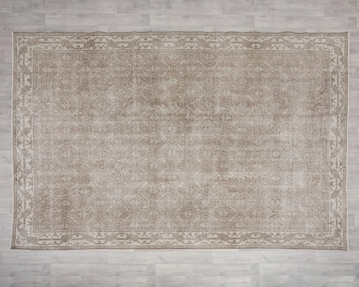 Multicolor Turkish Oushak Rug 7' 2" x 10' 5" Hand-Knotted | No. VR44488