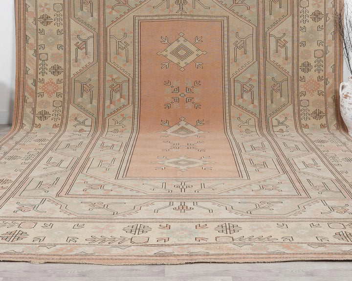 Multicolor Turkish Oushak Rug 10' x 13' 3" Hand-Knotted | No. VR44542