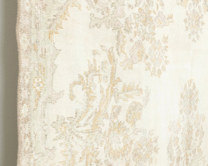 Beige Turkish Oushak Rug 5'10" x 9'10" Hand-Knotted | No. VR44617