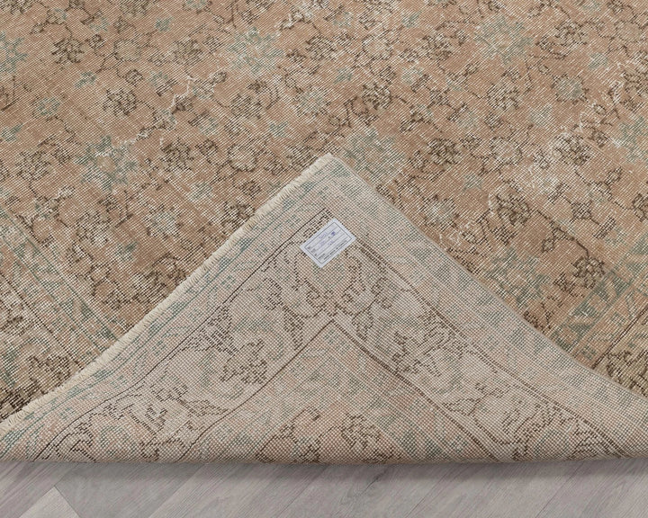 Multicolor Turkish Oushak Rug 6'6" x 9'8" Hand-Knotted | No. VR44668