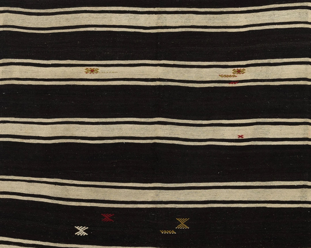 Multicolor Turkish Kilim Rug 5' 7" x 10' 1" Flat-Weave | No. VR44710