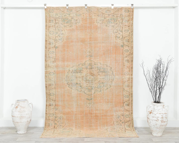 Multicolor Turkish Oushak Rug 5' x 7' 8" Hand-Knotted | No. VR44798