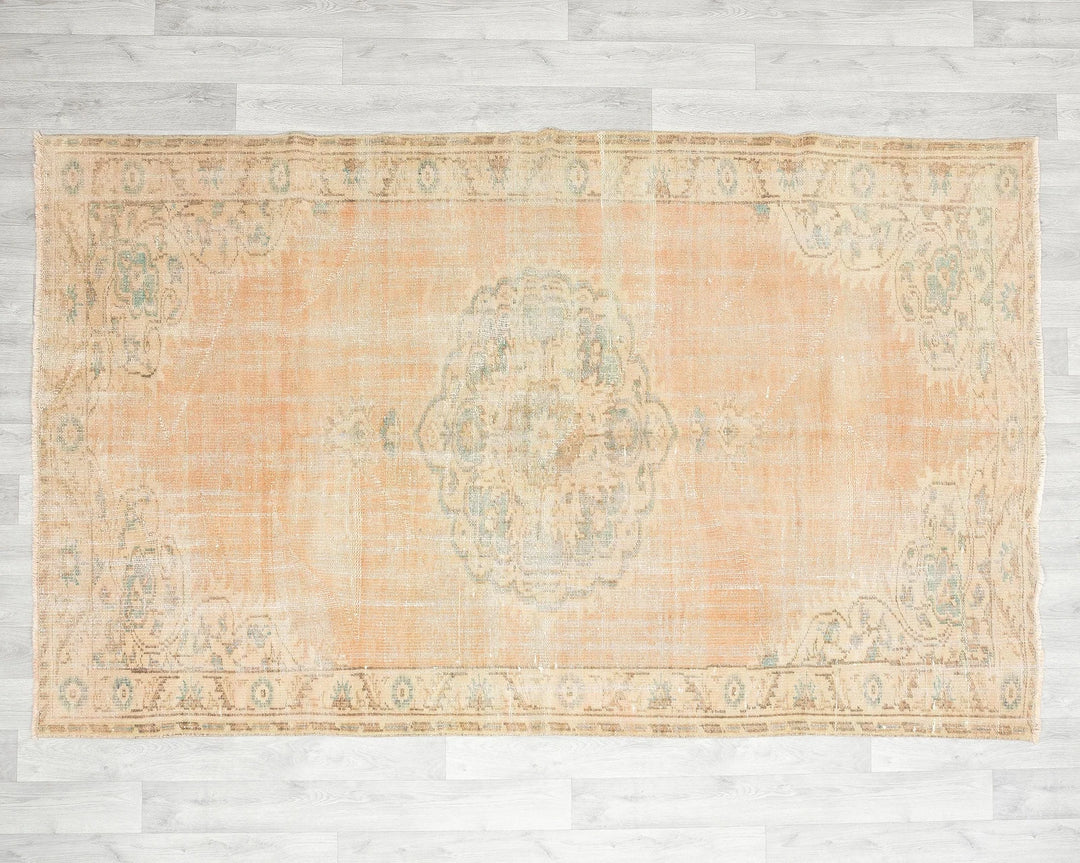 Multicolor Turkish Oushak Rug 5' x 7' 8" Hand-Knotted | No. VR44798
