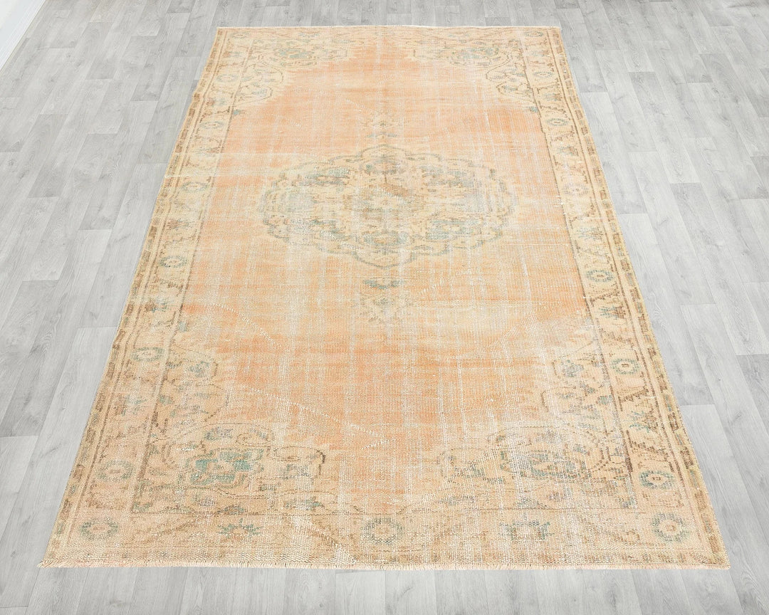Multicolor Turkish Oushak Rug 5' x 7' 8" Hand-Knotted | No. VR44798