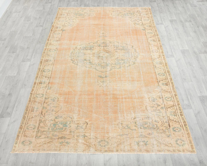 Multicolor Turkish Oushak Rug 5' x 7' 8" Hand-Knotted | No. VR44798