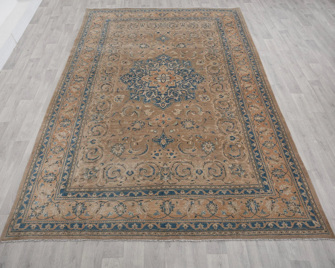 Multicolor Turkish Oushak Rug 7' 3" x 10' 8" Hand-Knotted | No. VR44927